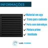 Porta Alçapão Ventilado Preto de Aço Lage Portinhola 60x60cm - 3