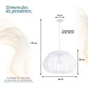 Ver imagem 7 de 2 Pendente Luminária Balloon em Tecido Transparente Tec12