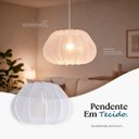 Ver imagem 2 de 2 Pendente Luminária Balloon em Tecido Transparente Tec12
