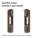 Ver imagem 4 de Paneleiro 40 Cm 2 Portas e 2 Nichos Rustic/cinza Vik Madesa