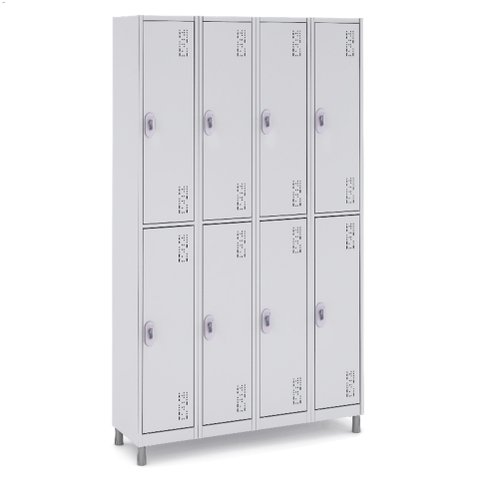 Armário 8 Portas Grandes Locker Uso Profissional:cinza