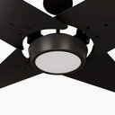 Ver imagem 2 de Ventilador de Teto Com Controle Remoto Natuvent Callis Led 4 Pás Madeira Preto 3000k Branco Quente