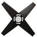 Ver imagem 1 de Ventilador de Teto Com Controle Remoto Natuvent Callis Led 4 Pás Madeira Preto 3000k Branco Quente
