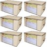6 Caixa Organizadora Cobertor Edredon Lençol Toalhas Casaco - 1