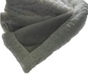 Ver imagem 3 de Cobertor Casal Flannel Liso Com Sherpa 1,80x2,30m:Perola