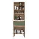 Ver imagem 2 de Armário Kit Cozinha com 3 Portas, 1 Gaveta AC4311 Bege/Carvalho Oak/Arbo/Petra