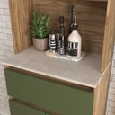 Ver imagem 6 de Armário Kit Cozinha com 3 Portas, 1 Gaveta AC4311 Bege/Carvalho Oak/Arbo/Petra