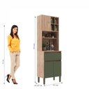 Ver imagem 5 de Armário Kit Cozinha com 3 Portas, 1 Gaveta AC4311 Bege/Carvalho Oak/Arbo/Petra