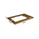 Ver imagem 2 de Tampo 80cm Cooktop 4 Bocas Cozinha Milão Marrom/Freijó Rocks