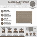 Ver imagem 7 de Cabeceira para Cama Casal Estofada 1,38 ,Mts Liz Vilajo: Suede Crush Cappucino
