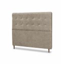 Ver imagem 4 de Cabeceira para Cama Casal Estofada 1,38 ,Mts Liz Vilajo: Suede Crush Cappucino