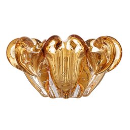 Centro de Mesa Wolff Italy de Vidro Âmbar 21cm x 10cm - 2