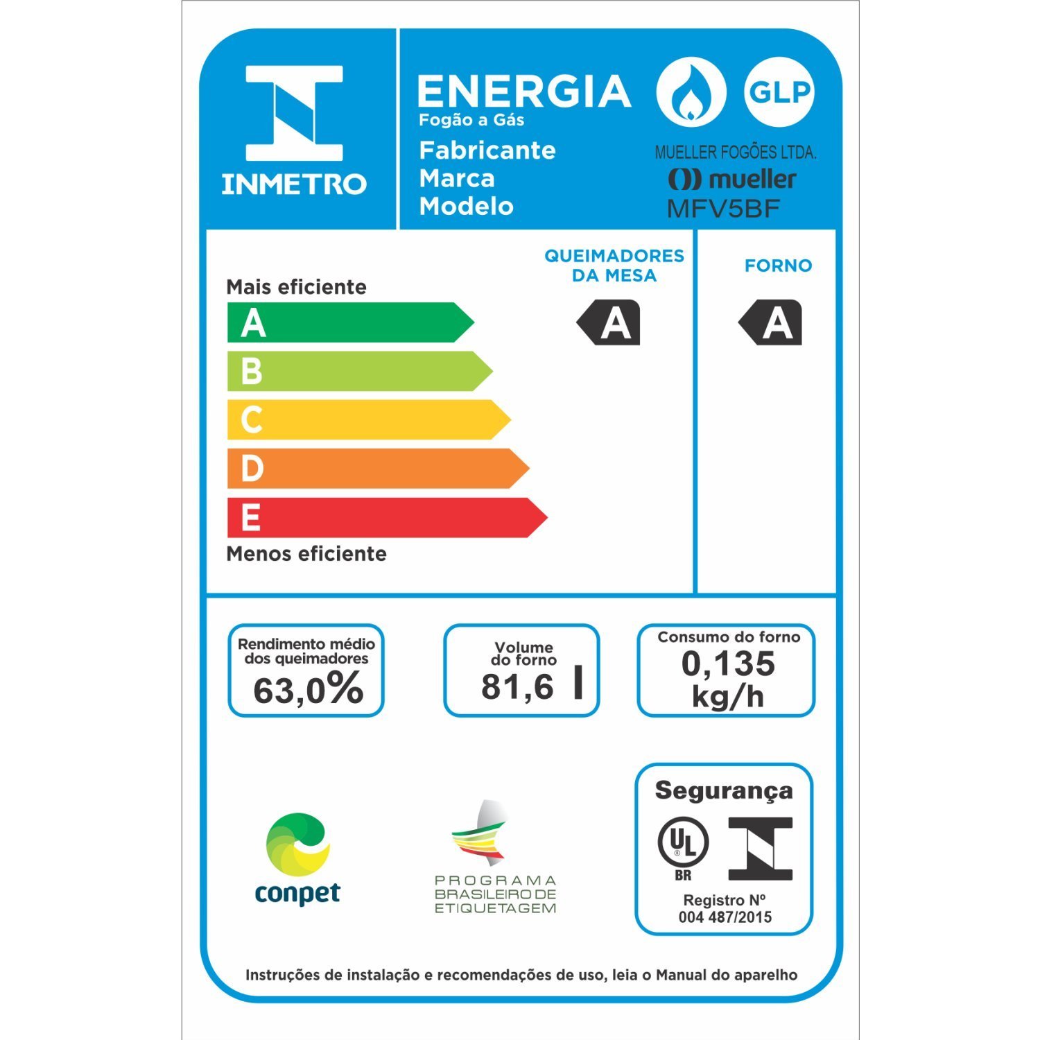 Fogão 5 Bocas Acendimento Automático Mfv5bf - 8