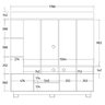 Estante Home para TV até 65 Polegadas 2 Portas Ripadas - 4