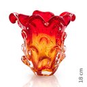 Ver imagem 2 de Vaso em Cristal Murano Vermelho e Âmbar São Marcos