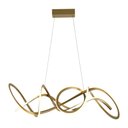 Ver imagem 4 de Lustre Pendente Nordecor Wyna 2711 Ouro Champagne Led Bivolt