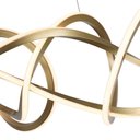 Ver imagem 2 de Lustre Pendente Nordecor Wyna 2711 Ouro Champagne Led Bivolt