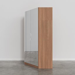 Guarda Roupa de Canto Closet com 6 Prateleiras e Portas de Espelho Modular Hera Cabecasa Madeiramade - 10