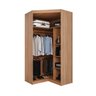 Guarda Roupa de Canto Closet com 6 Prateleiras e Portas de Espelho Hera CabeCasa MadeiraOriginals - 14