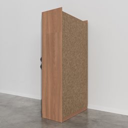 Guarda Roupa de Canto Closet com 6 Prateleiras e Portas de Espelho Hera CabeCasa MadeiraOriginals - 12