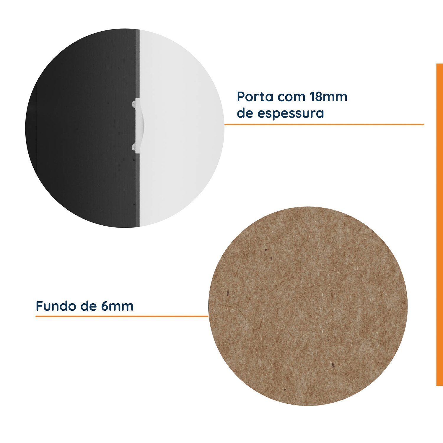 Guarda Roupa de Canto Closet com 6 Prateleiras e Portas de Espelho Modular Hera Cabecasa Madeiramade - 6