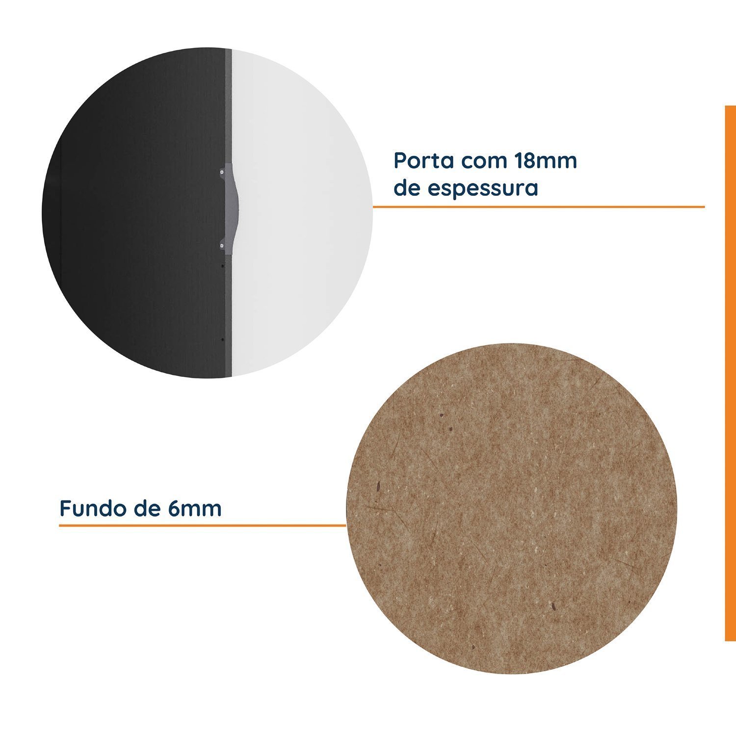 Guarda Roupa de Canto Closet com 6 Prateleiras e Portas de Espelho Modular Hera Cabecasa Madeiramade - 6