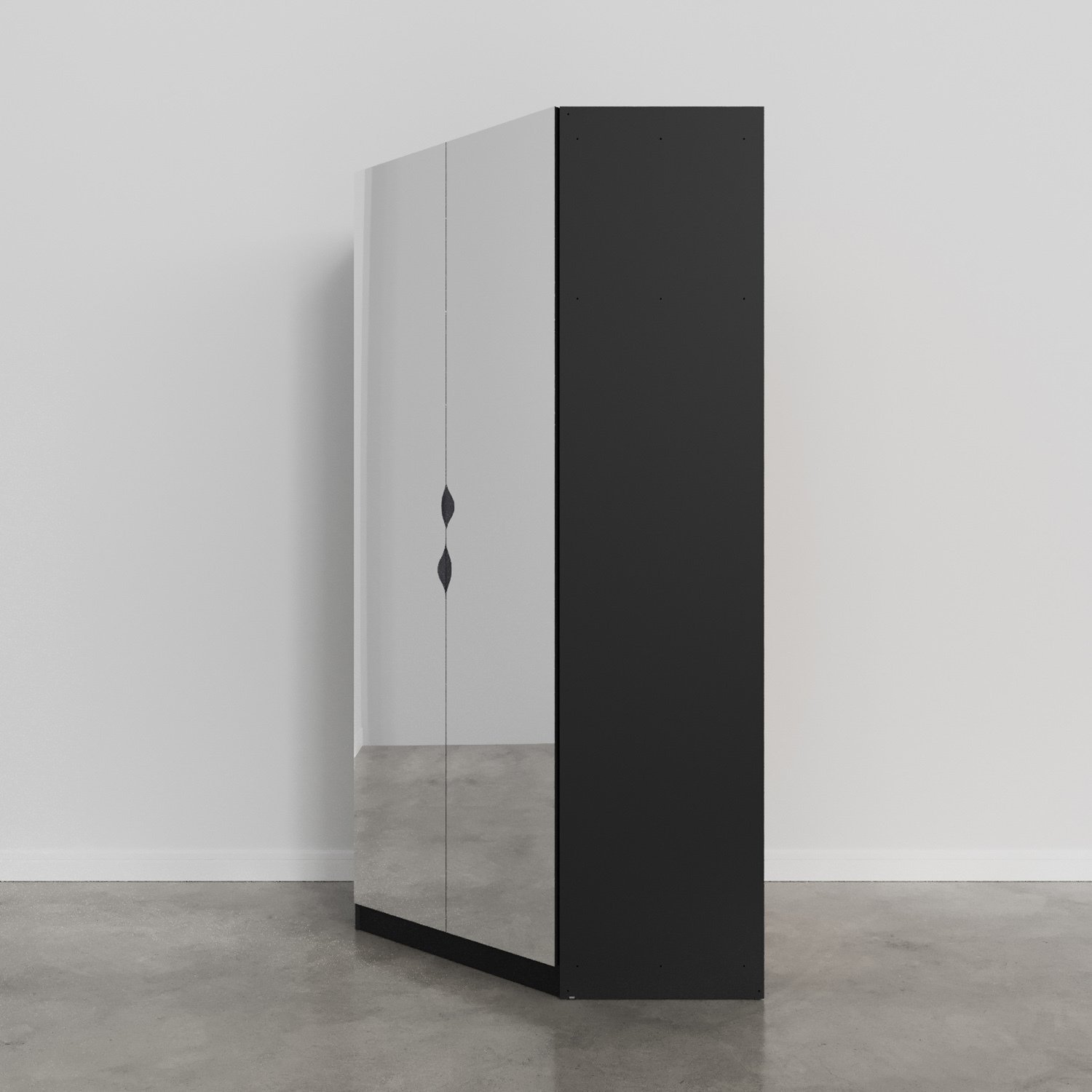 Guarda Roupa de Canto Closet com 6 Prateleiras e Portas de Espelho Modular Hera Cabecasa Madeiramade - 10