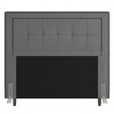 Ver imagem 1 de Cabeceira Box Casal King Size 195cm com Tachas e Frame Cinza