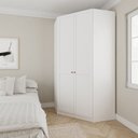 Ver imagem 1 de Guarda Roupa Canto Closet Planejado 6 Prateleiras Portas Americanas Hera CabeCasa MadeiraOriginals