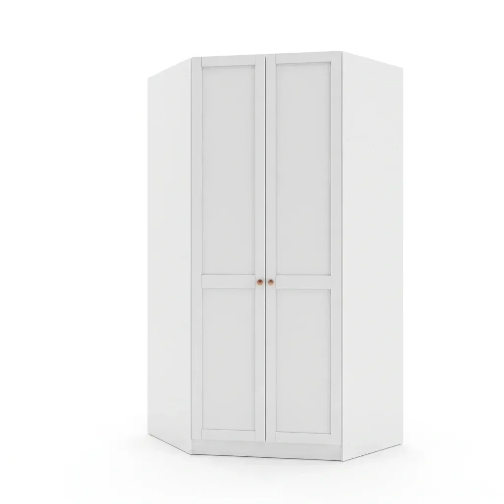 Ver imagem 2 de Guarda Roupa de Canto Closet com 6 Prateleiras e Portas Americanas Hera CabeCasa MadeiraOriginals