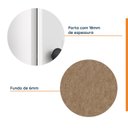Ver imagem 6 de Guarda Roupa de Canto Closet com 6 Prateleiras e Portas Americanas Hera CabeCasa MadeiraOriginals