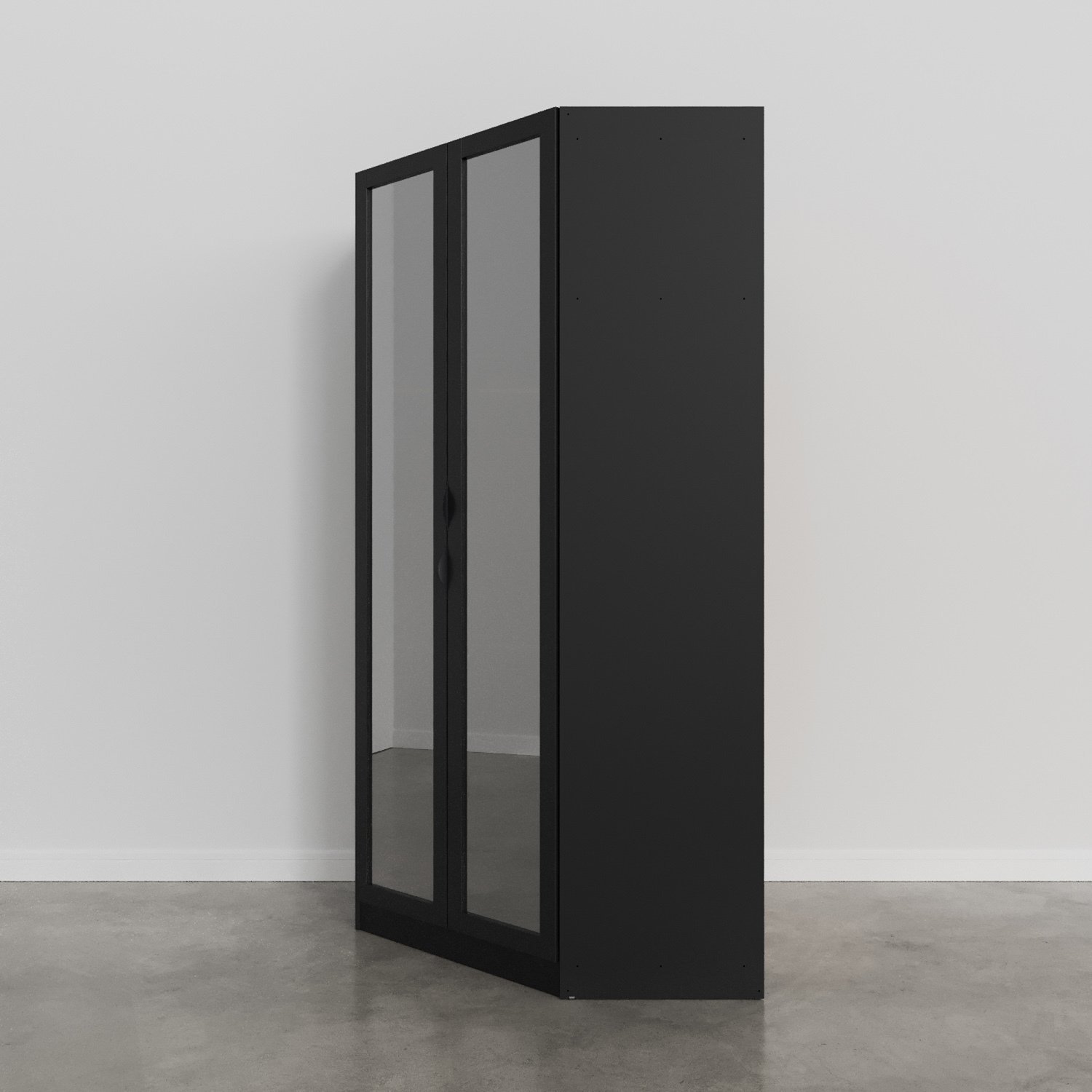 Guarda Roupa de Canto Closet com 6 Prateleiras e Portas de Espelho Reflecta Modular Hera Cabecasa Ma - 10