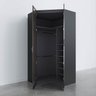 Guarda Roupa de Canto Closet com 6 Prateleiras e Portas de Espelho Reflecta Modular Hera Cabecasa Ma - 9