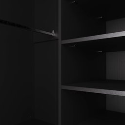 Guarda Roupa de Canto Closet com 6 Prateleiras e Portas de Espelho Reflecta Modular Hera Cabecasa Ma - 11