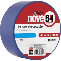 Fita para demarcação de solo 48mmx30m azul - Nove54 - 2