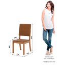 Ver imagem 3 de Kit 2 Cadeiras Estofadas para Mesa de Jantar Milla Plus