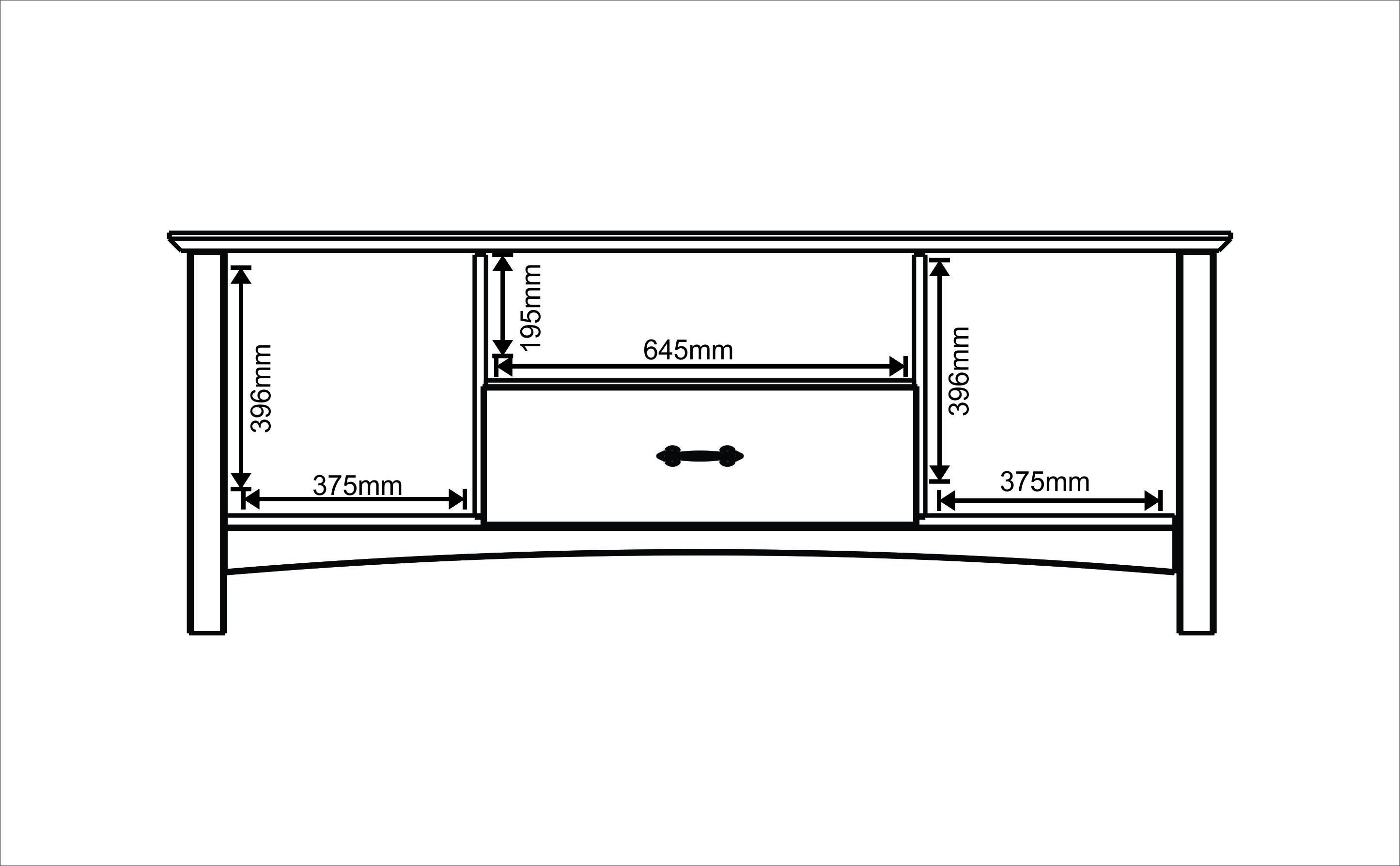 Rack para Tv até 65 Polegadas 160cm 2 Portas 1 Gaveta Madeira Maciça Bella - 4