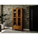 Ver imagem 1 de Cristaleira 2 Portas 4 Prateleiras 1 Gaveta Bella