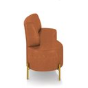 Ver imagem 6 de Sofá 2 Lugares Living 160cm Pé Ferro Dourado Maraú Sint Pu K01 - D'Rossi