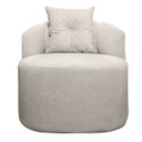 Ver imagem 3 de Kit 2 Poltrona Orgânica Curva Plaza Linho Bouclê Bege Sofa Store