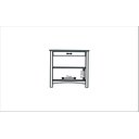 Ver imagem 4 de Buffet Aparador Madeira Maciça 2 Portas 1 Gaveta Bella