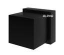 Ver imagem 2 de Acabamento Registro Quadrado Luxo Metal Preto Padrão Deca:Preto
