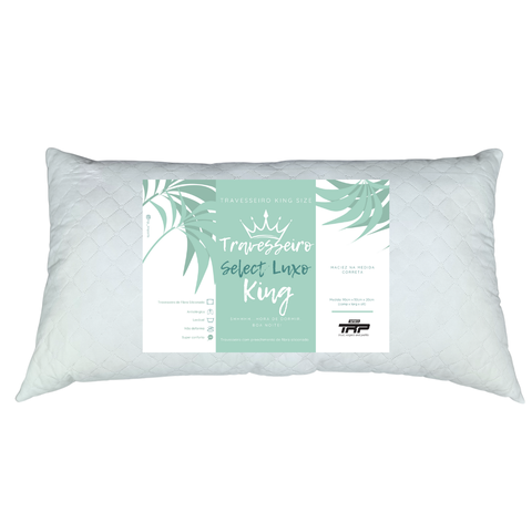 Travesseiro Select Luxo King Size Fibra de Silicone Importada Antialérgica