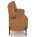 Ver imagem 6 de Sofá Chaise 2 Lugares Sala Living 160cm Pés Industrial Cayman K01 Sintético Caramelo - Lyam Decor