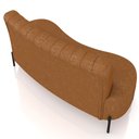 Ver imagem 7 de Sofá Chaise 2 Lugares Sala Living 160cm Pés Industrial Cayman K01 Sintético Caramelo - Lyam Decor
