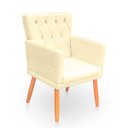 Ver imagem 5 de Kit com 2 Poltronas com Capitonê Clássica Confortável para Sala e Quarto Ana Suede