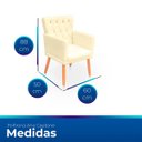 Ver imagem 7 de Kit com 2 Poltronas com Capitonê Clássica Confortável para Sala e Quarto Ana Suede