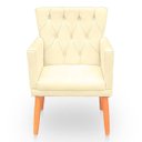 Ver imagem 4 de Kit com 2 Poltronas com Capitonê Clássica Confortável para Sala e Quarto Ana Suede