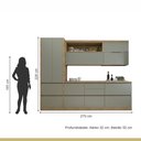 Ver imagem 4 de Cozinha Millena 5 Peças 100% Mdf Yescasa