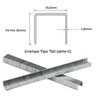 Grampo 1/4 6mm Uso Pesado T50 5.000 Un Grampeador Stanley - 2